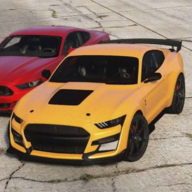 福特野马汽车Drag Ford Mustang Car